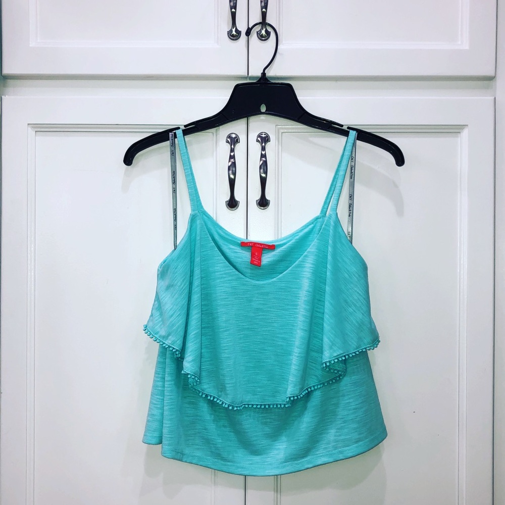 Cropped Pom Tank by Chelsea and Violet